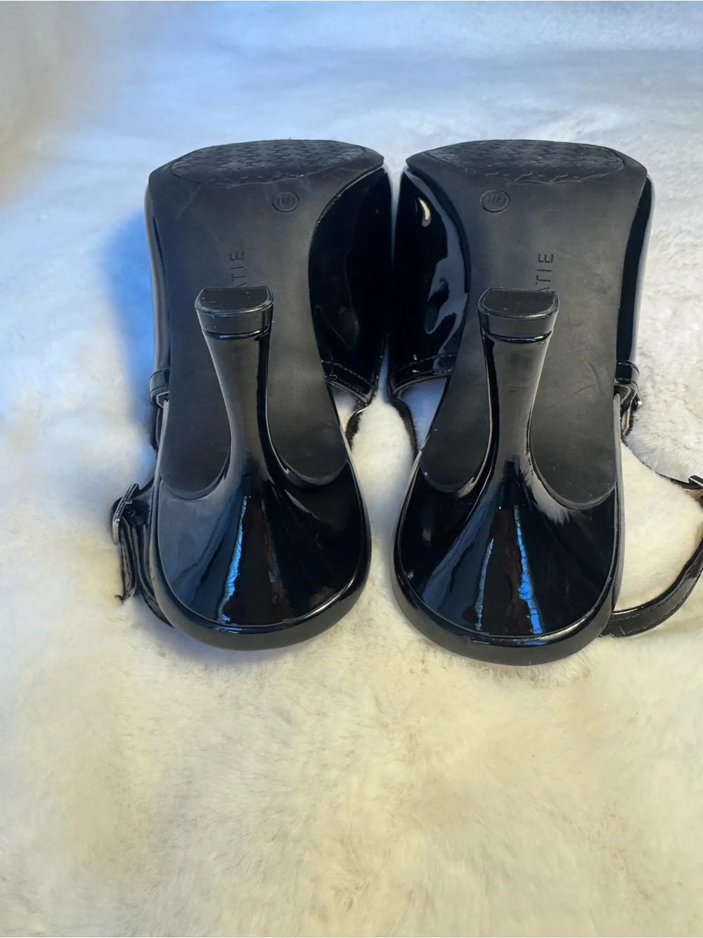 Kelly & Katie Black Patent Slingback Pointed Toe 3” Heel Size 11 - Picture 4 of 7